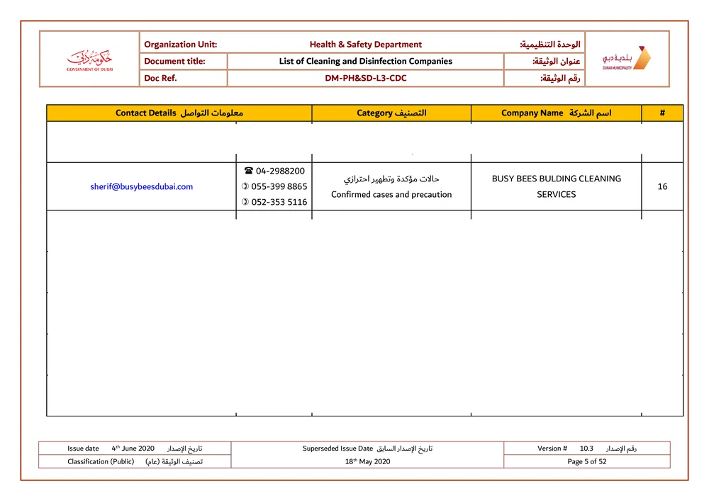 DEWA Approved Cleaning Services Dubai