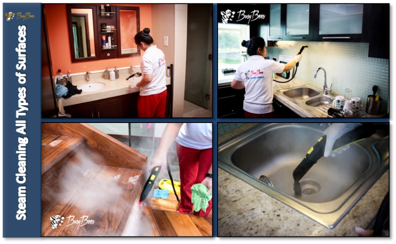 Stubborn Grease and Kitchen Build-Up : we apply chemical-free steam cleaning, which uses powerful steam at high pressure to break down grease and dirt