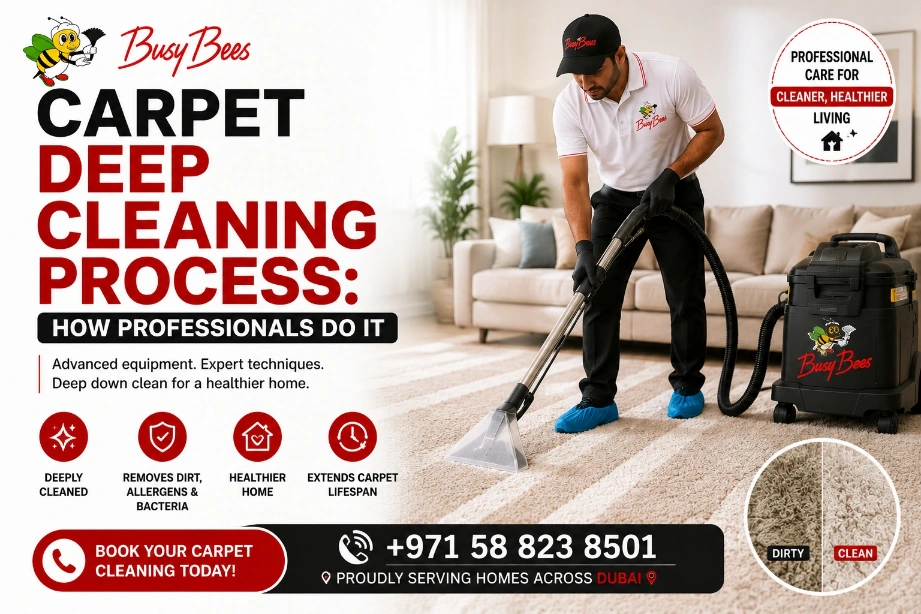 Carpet Deep Cleaning Process: How Professionals Do It