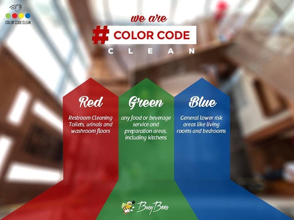 What is the BusyBees Color Code Clean System?